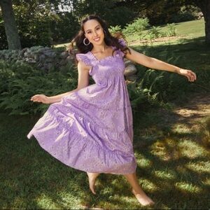 Hill House x Limited Edition Bridgerton Ellie Nap Midi Dress Floral Size Small